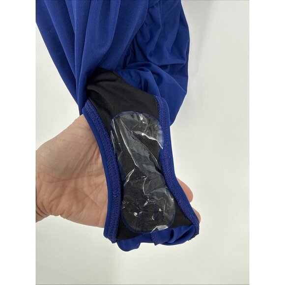 Miraclesuit Women’s Size 12 Blue Razzle Dazzle Bling One Piece Swimsuit New - Picture 7 of 8